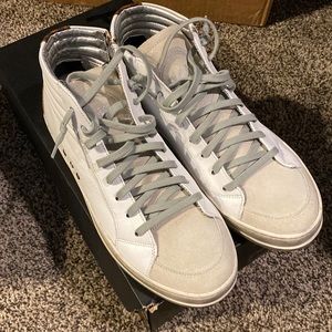 Leopard high top sneaker